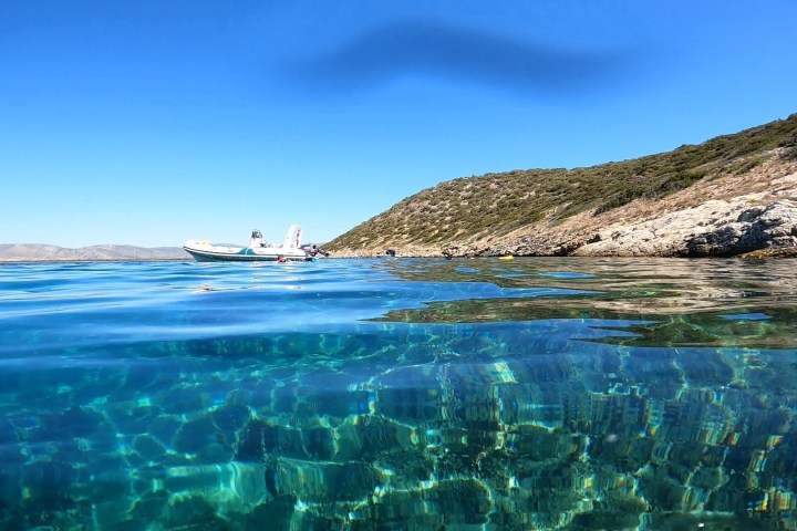 Snorkeling in crystal clear waters.